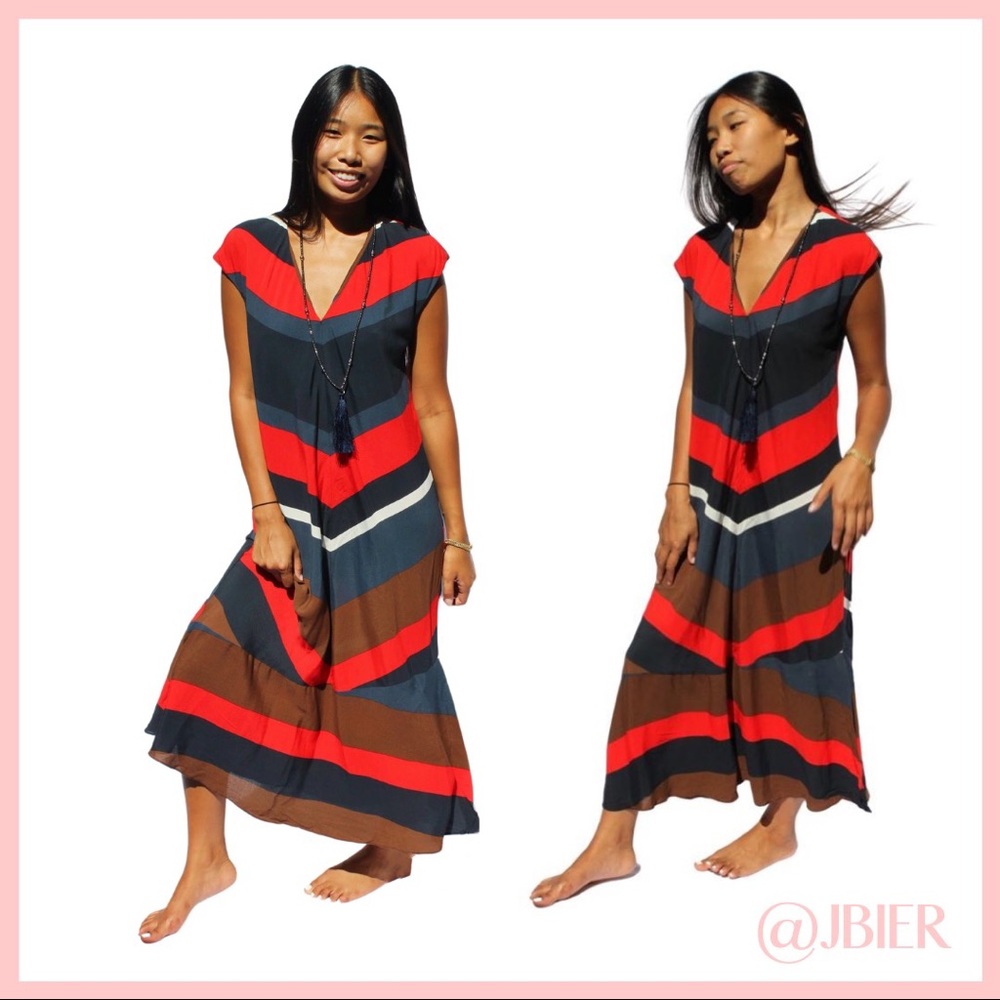 Zara Striped Midi Dress - Picture 4 of 7